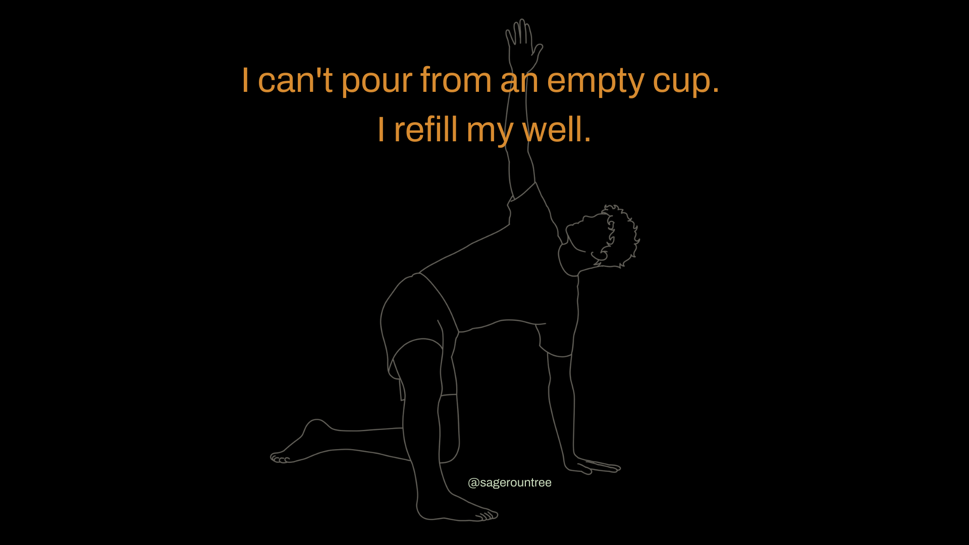 Affirmation: I Refill My Well